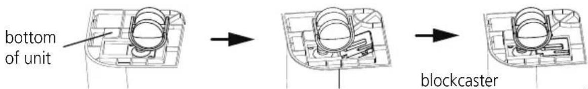 bottom of unit blockcaster