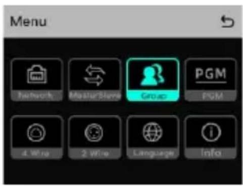 Menu Network MasterStone Group PGM 4 Wire 2 Wire Language Info