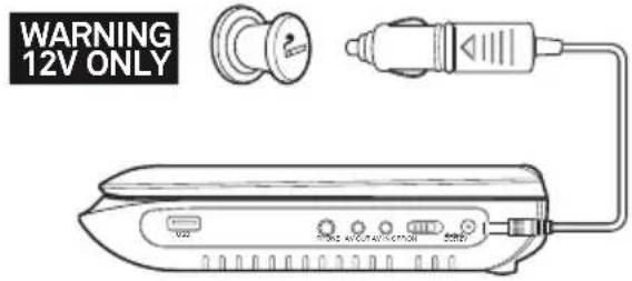WARNING 12V ONLY