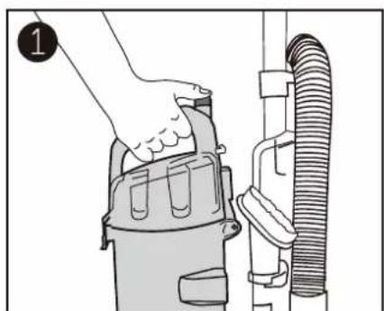BUSH V18P01EP29EU - Emptying the dust container - 1