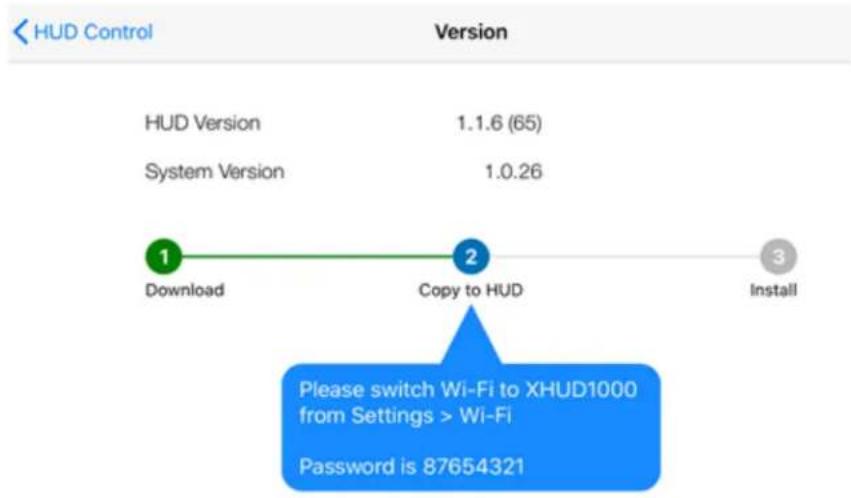 DUAL XHUD1000 - Check the current version by pressing 'HUD Soware Version' - 4