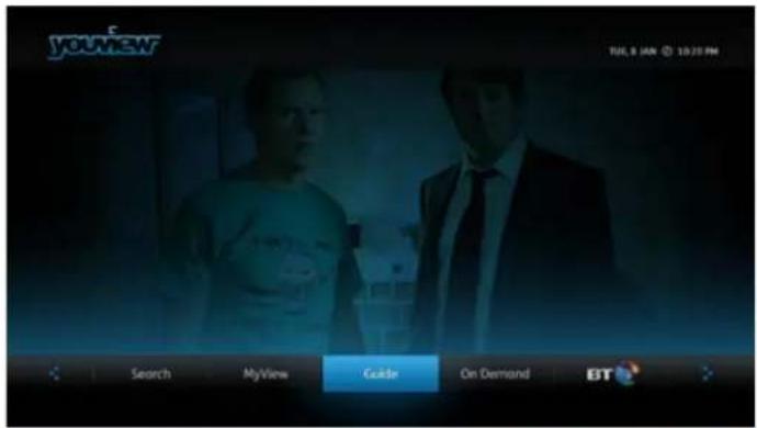 youview TUI, R JAN 10:23 PM Search MyView Guide On Demand BT