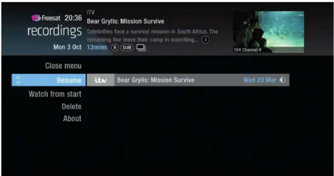 Freesat 20:36 ITV Bear Grylls: Mission Survive recordings Celebrities face a survival mission in South Africa. The remaining five leave their camp in scorching... Mon 3 Oct 13mins SUB Close menu Resume itv Bear Grylls: Mission Survive Wed 23 Mar Watch from start Delete About