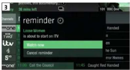 3 38 mins left 101 BBC One reminder Loose Women is about to start on ITV Watch now Cancel reminder Handed s en he Sun mor Homes 11:00 Call the Council 11:45 Caught Red Handed