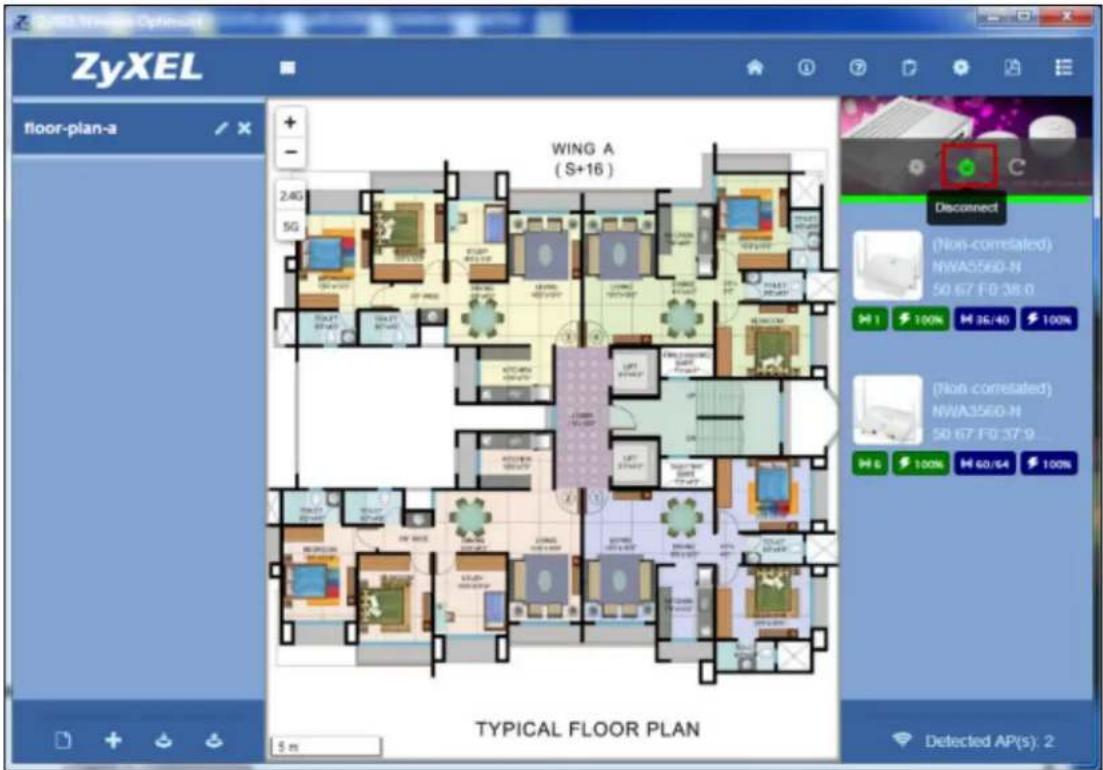 ZyXEL floor-plan-a WING A (S+16) DISCONNECT (Non-correlated) NWA356D-N 50 67 F0:38.0 M 1 100% M 36:40 100% (Non correlated) NWA356D-N 50 67 F0:37.9 M 6 100% M 60:64 100% TYPICAL FLOOR PLAN 5 m Detected AP(s): 2