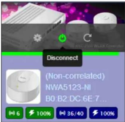 DISCONNECT (Non-correlated) NWA5123-NI B0:B2:DC:6E:7... (+) 6 100% (+) 36/40 100%