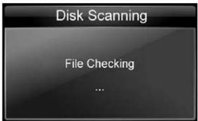 Disk Scanning File Checking ...