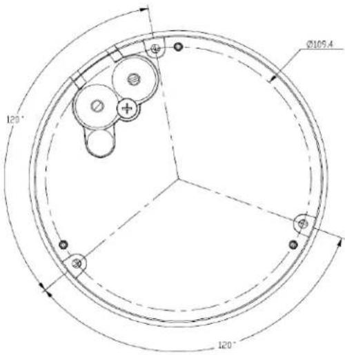Ø105.4 120° 120°