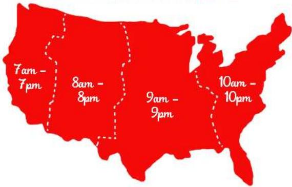 7am 7pm 8am 8pm 9am 9pm 10am 10pm
