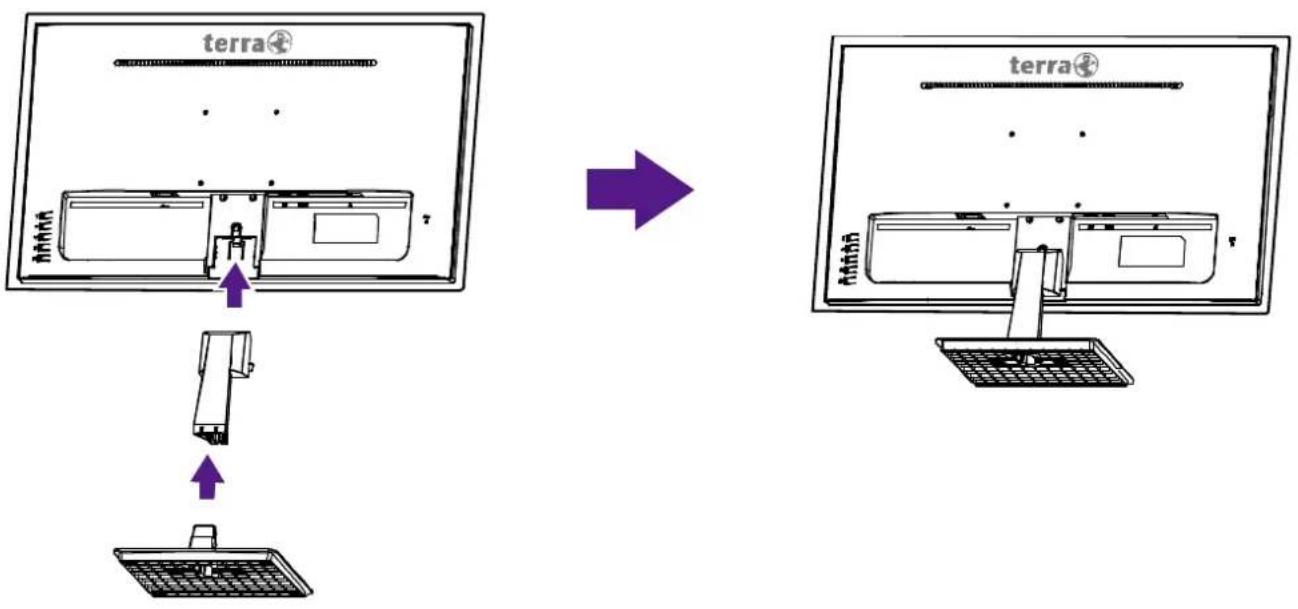 Wortmann AG 2763W - Installing the LCD Monitor Installing the Stand Base - 1