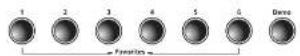 Kurzweil CGP220 - Favorites Buttons - 1