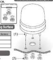 PATLITE SF10-M1KTN-G - ■ 3-Screw Mounting Type J T - 1