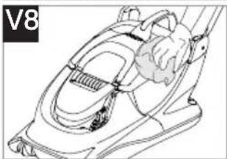 FLYMO Ultra Glide - Storing the lawnmower - 8