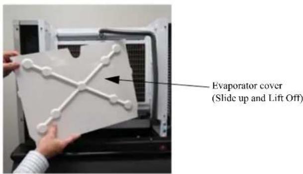 Evaporator cover (Slide up and Lift Off)