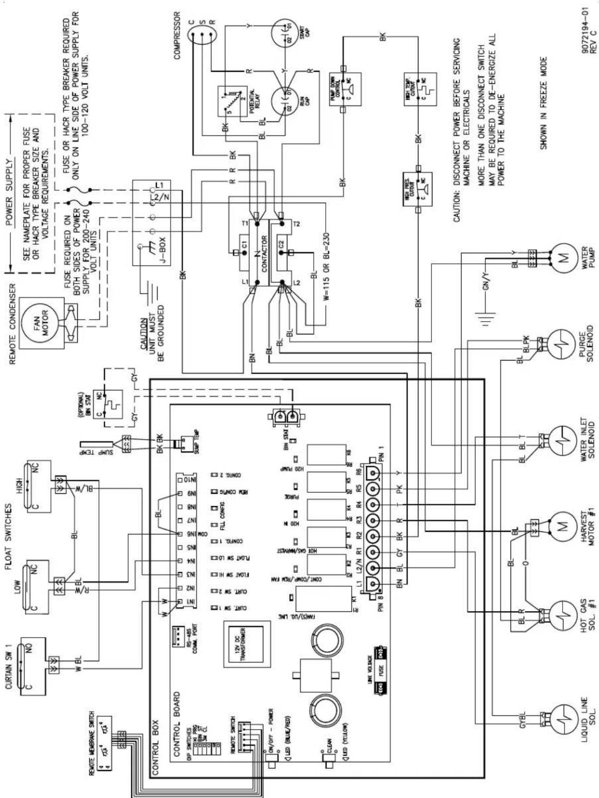 CURTAIN SW 1 NO FLOAT SWITCHES HIGH C NC W BL R/W BL BL/W SUMP TEMP (OPTIONAL) BIN STAT C NC GY GY REMOTE CONDENSER FAN MOTOR POWER SUPPLY SEE NAMEPLATE FOR PROPER FUSE OR HACR TYPE BREAKER SIZE AND VOLTAGE REQUIREMENTS. FUSE REQUIRED ON BOTH SIDES OF POWER SUPPLY FOR 200-240 VOLT UNITS CAUTION UNIT MUST BE GROUNDED J-BOX COMPRESSOR C S R CONTRACTOR C1 R R BK BL BL BL BL BL BL BL BL BL BL BL BL BL BL BL BL BL BL BL BL BL BL BL BL BL BL BL BL BL BL BL BL BL BL BL BL BL BL BL BL BL BL BL BL BL BL BL BL BL BL BL BL BL BL BL BL BL BL BL BL BL BL BL BL BL BL BL BL BL BL BL BL BL BL BL BL BL BL BL BL BL BL BL BL BL BL BL BL BL BL BL BL BL BL BL BL BL BL BL BL BLBL CONTROL BOX CONTROL BOARD DIP SWITCHES RR PRG RUN ST WIN CT PCL REMOTE SWITCH ON/OFF - POWER LED (BLUE/RED) CLEAN LED (YELLOW) LINE VOLTAGE FUSE CO3- (HWS)/UL LINE CONT.COMP/FLW FM CONT. SW 10 CONT. SW 20 CONT. SW 100 CONT. 100 CONT. 200 CONT. 200 CONT. 200 CONT. 200 CONT. 200 CONT. 200 CONT. 200 CONT. 200 CONT. 200 CONT. 200 CONT. 200 CONT. 200 CONT. 200 CONT. 200 CONT. 201/UL LINE R1 R2 R3 R4 R5 R6 L1 L2/N R1 R2 R3 R4 R5 R6 PIN 8 PIN 1 BN BL CY BK R PK Y LIQUID LINE SOL. HOT GAS SOL. #1 M Water INLET SOLENOID P /\N/Y W=115 OR BL=230 P /\N/Y W /\N/Y W /\N/Y W /\N/Y W /\N/Y W /\N/Y W /\N/Y W /\N/Y W /\N/Y W /\N/Y W /\N/Y W /\N/Y W /\N/Y W /\N/Y W /\N/Y W /\N/Y W /\N/Y W /\N/Y W /\N/Y W /\N/Y W /\N/Y W /\N/Y W /\N/Y W /\N/Y W /\N/Y W /\N/YW /\N/YW /\N/YW /\N/YW /\N/YW /\N/YW /\N/YW /\N/YW /\N/YW /\N/YW /\N/YW /\N/YW /\N/YW /\N/YW /\N/YW /\N/YW /\N/YW /\N/YW /\N/YW /\N/YW /\N/YW /\N/YW /\N/YW /\N/YW /\N/YW /\N/YWM /BLBLBLBLBLBLBLBLBLBLBLBLBLBLBLBLBLBLBLBLBLBLBLBLBLBLBLBLBLBLBLBLBLBLBLBLBLBLBLBLBLBLBLBLBLBLBLBLBLBLBLBLBLBLBLBLBLBLBLBLBLBLBLBLBLBLBLBLBLBLBLBLBLBLBLBLBLBLBLBLBLBLBLBLBLBLBLBLBLBLBLBLBLBLBLBLBLBLBLBLBLLBLLBLLBLLBLLBLLBLLBLLBLLBLLBLLBLLBLLBLLBLLBLLBLLBLLBLLBLLBLLBLLBLLBLLBLLBLLBLLBLLBLLBLLBLLBLLBLLBLLBLLBLLBLLBLLBLLBLLBLLBLLBLLBLLBLLBLLBLLBLLBLLBLLBML BML BML BML BML BML BML BML BML BML BML BML BML BML BML BML BML BML BML BML BML BML BML BML BML BML BML BML BML BML BML BML BML BML BML BML BML BML BML BML BML BML BML BML BML BML BML BML BML BML BML BBML BBML BBML BBML BBML BBML BBML BBML BBML BBML BBML BBML BBML BBML BBML BBML BBML BBML BBML BBML BBML BBML BBML BBML BBML BBML BBML BBML BBML BBML BBML BBML BBML BBML BBML BBML BBML BBML BBML BBML BBML BBML BBML BBML BBML BBML BBML BBML BBML BBML BML BBML BBML BBML BBML BBML BBML BBML BBML BBML BBML BBML BBML BBML BBML BBML BBML BBML BBML BBML BBML BBML BBML BBML BBML BBML BBML BBML BBML BBML BBML BBML BBML BBML BBML BBML BBML BBML BBML BBML BBML BBML BBML BBML BBML BBML BBML BBML BBMLBBM M WATER PUMP 9072194-01 REV C
