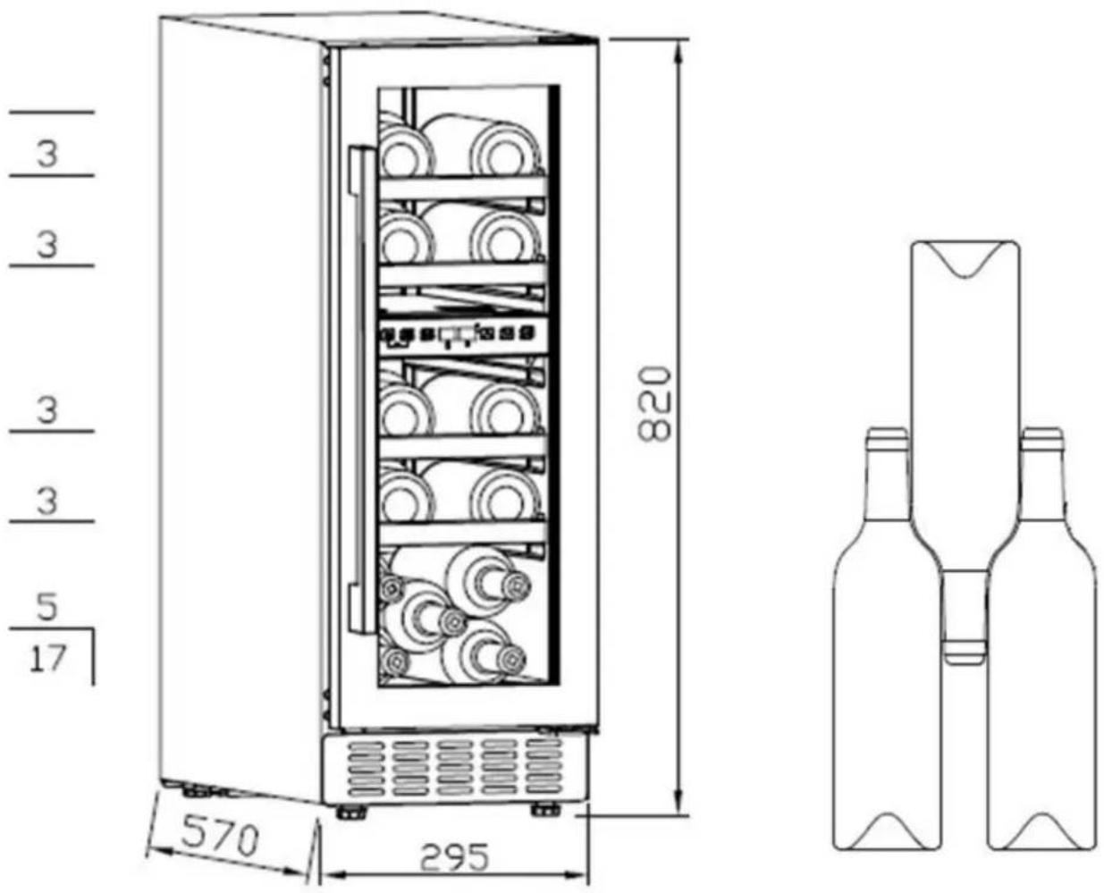 Kernau KBW 172 D B - PRZECHOWYWANIE WINA - 1
