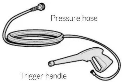 Pressure hose Trigger handle