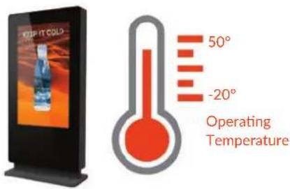 KEEP IT COLO 50° -20° Operating Temperature