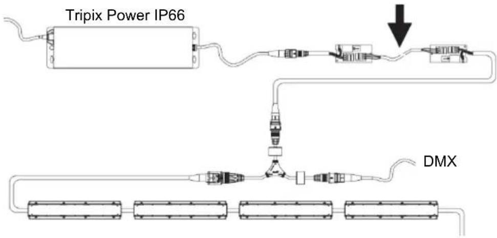 MARTIN Tripix 300 - Extending the power link - 1
