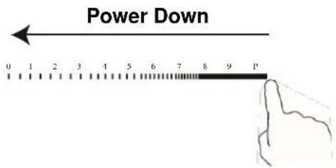 Power Down 0 1 2 3 4 5 6 7 8 9 P