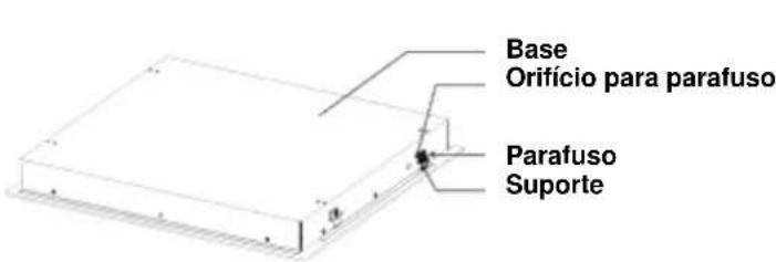 Base Orifício para parafuso Parafuso Suporte