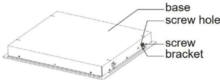 base screw hole screw bracket