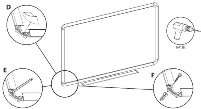 D E F 1/4" Bit