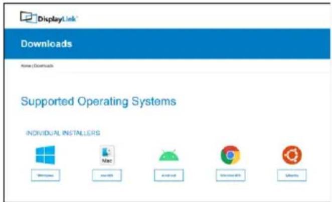 DisplayLink Downloads Name (Downloads) Supported Operating Systems INDIVIDUAL INSTALLERS Windows Mac OSOS Android OSOS Microsoft Teams Alibaba