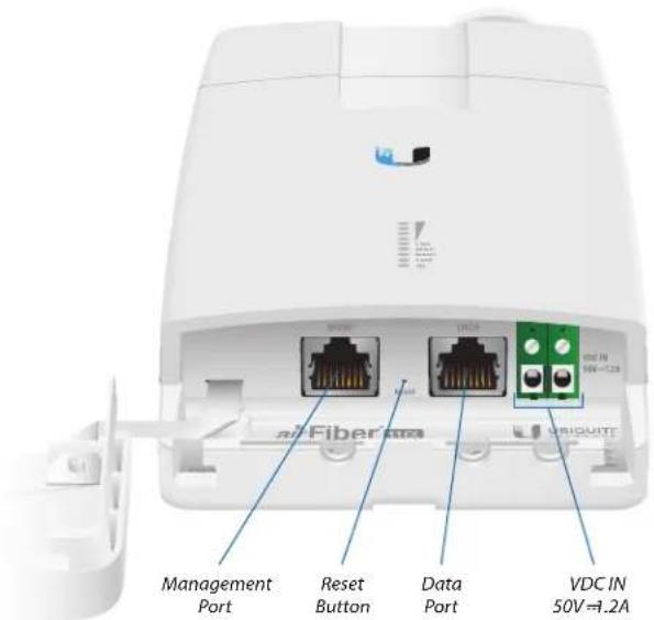 Management Port Reset Button Data Port VDC IN 50V=1.2A