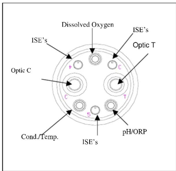 Dissolved Oxygen ISE's Optic T Optic C Cond./Temp. ISE's pH/ORP 5