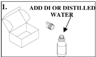 1. ADD DI OR DISTILLED WATER