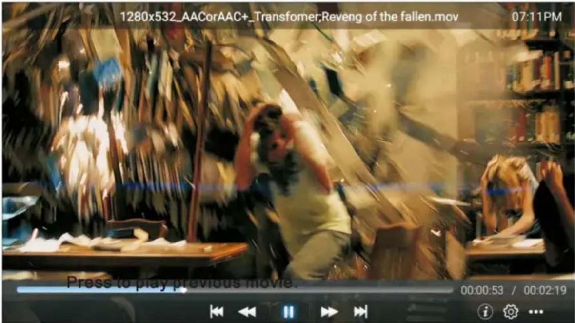 1280x532_AACorAAC+_Transformer;Revenge of the fallen.mov 07:11PM Press to play previous movie. 00:00:53 / 00:02:19