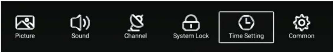 Picture Sound Channel System Lock Time Setting Common