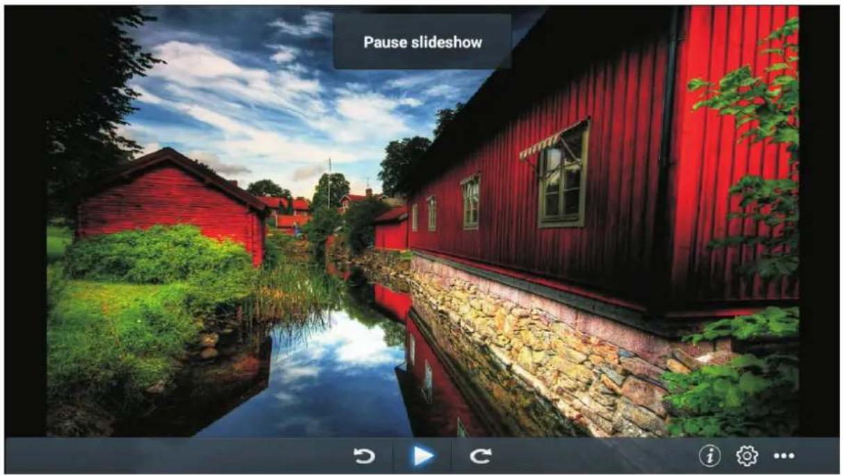 Pause slideshow