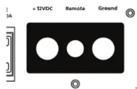 + 12VDC Remote Ground 0A