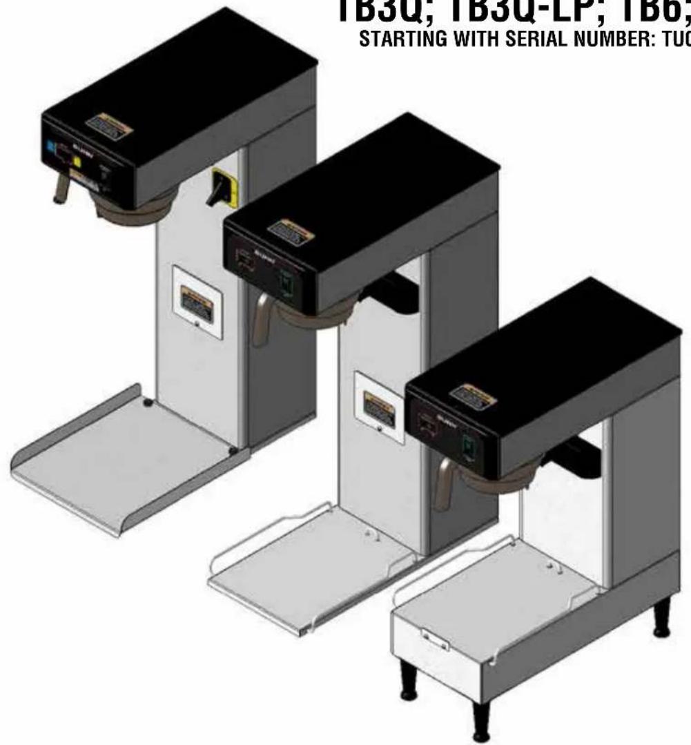 TB3Q; TB3Q-LP; TB6; STARTING WITH SERIAL NUMBER: TU0