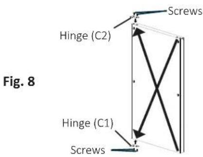 Screws Hinge (C2) Hinge (C1) Screws Fig. 8