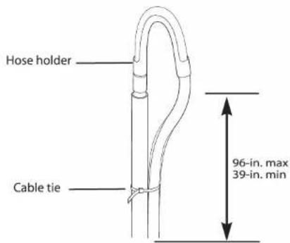 Hose holder Cable tie 96-in. max 39-in. min