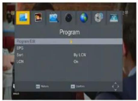 Program Program Edit EPS Ser1 By LCN LCN On Return Confirm