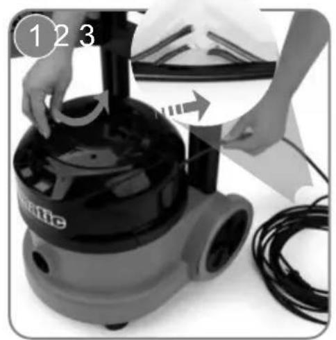 Numatic PPT220-11 - Cleaning the machine - 7