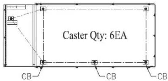 Caster Qty: 6EA CB CB CB
