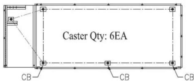 Caster Qty: 6EA CB CB CB