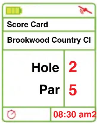 Score Card Brookwood Country CI Hole 2 Par 5 08:30 am2