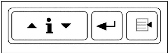User interface buttons with icons for information, navigation, and document operations