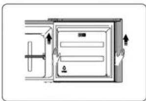 Kunft KDD4870N - Retirar la balda lateral de la puerta. - 5