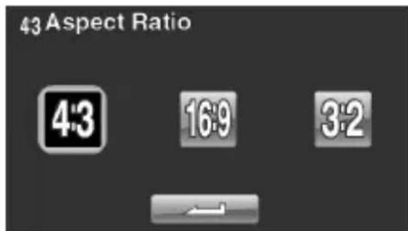 43 Aspect Ratio 4:3 16:9 3:2