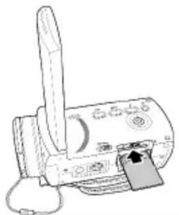 AGFA DV-1005 - Inserting an SD card - 2