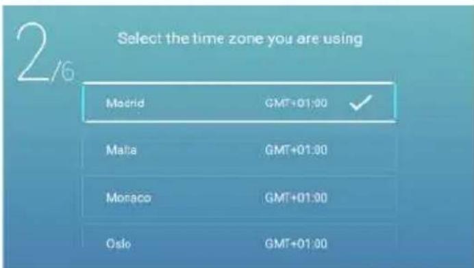 Select the time zone you are using 2/6 Madrid GMT+01:00 ✓ Malta GMT+01:00 Monaco GMT+01:00 Oslo GMT+01:00