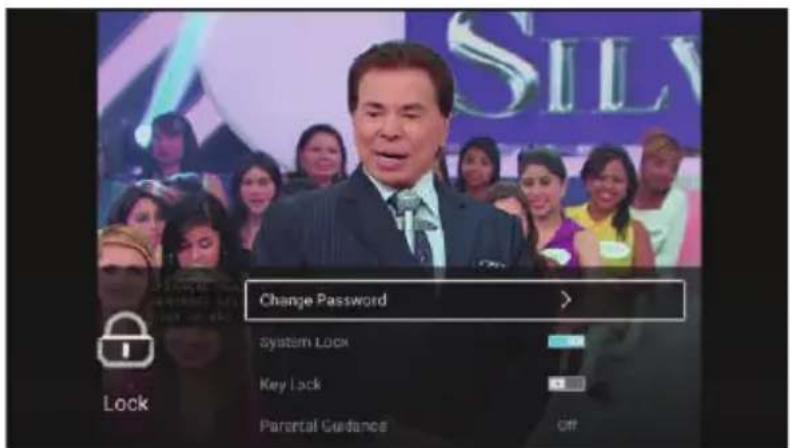 Change Password System Lock Key Lock Parental Guidance Off