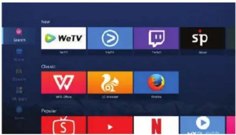 New Search WeTV Sp Web Classic WIS Office UC browser F Nadia Popular